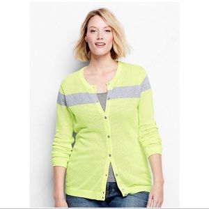 LANDS’END neon swater